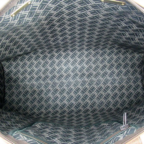 Authentic dunhill Boston Bag Herringbone PVC Leather Used - Picture 6 of 8